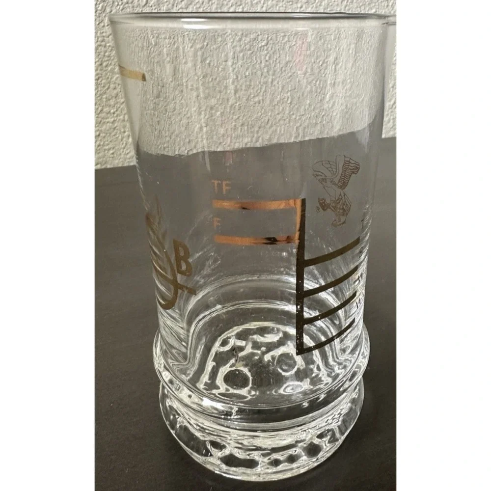 Mid-Cent Mod Plimsoll Lines Mark Load Line Glasses Set of 6 Nautical Markings